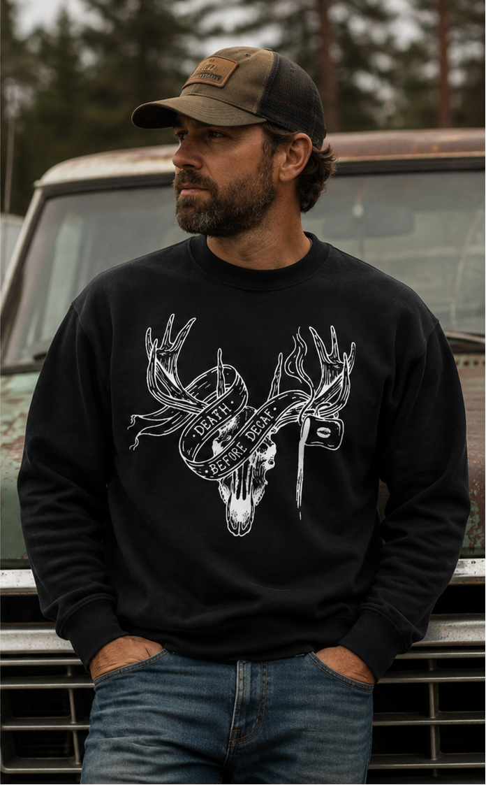 Death Before Decaf Sweatshirt