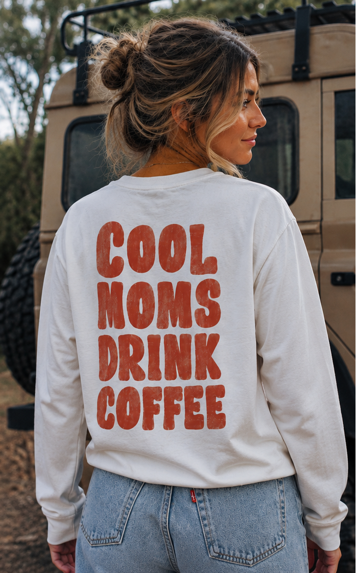 Cool Moms Drink Coffee Tee